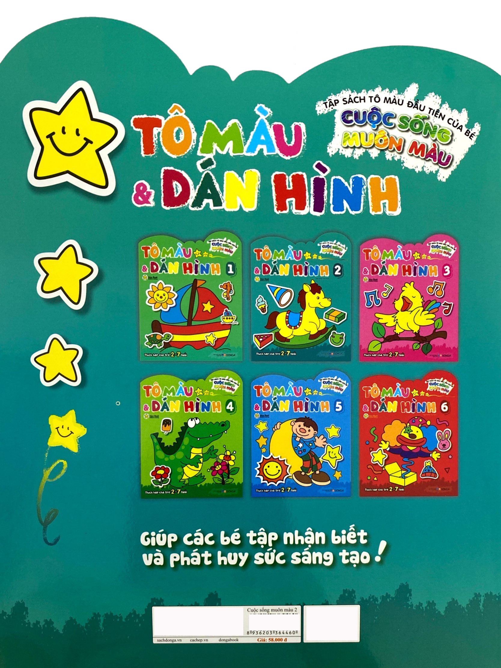 Bo
						
										
										Tap Sach To Mau Dau Tien Cua Be - Cuoc Song Muon Mau - To Mau Va Dan Hinh - Tap 2