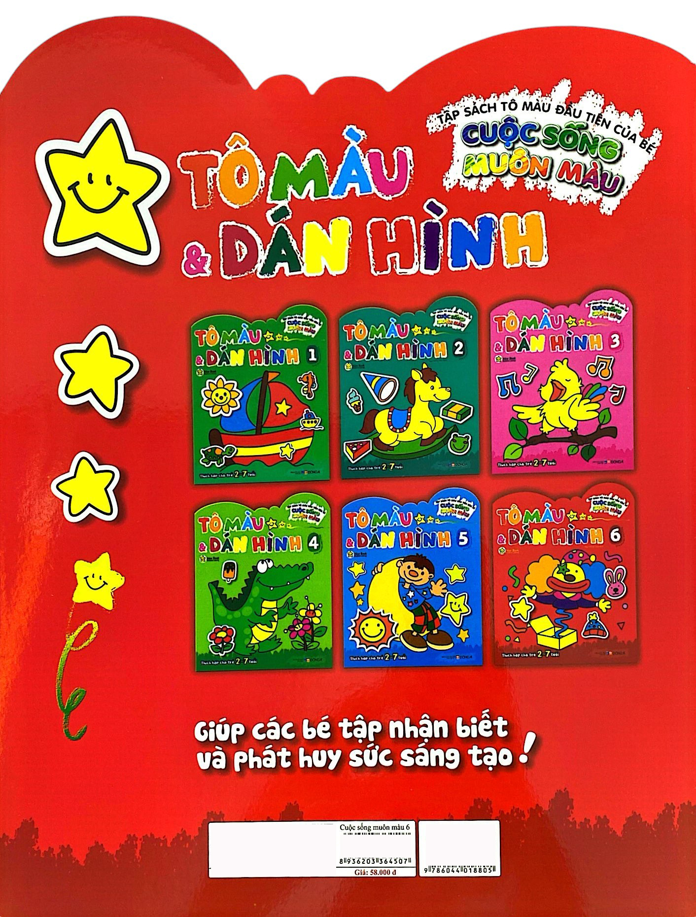 Bo
						
										
										Tap Sach To Mau Dau Tien Cua Be - Cuoc Song Muon Mau - To Mau Va Dan Hinh - Tap 6