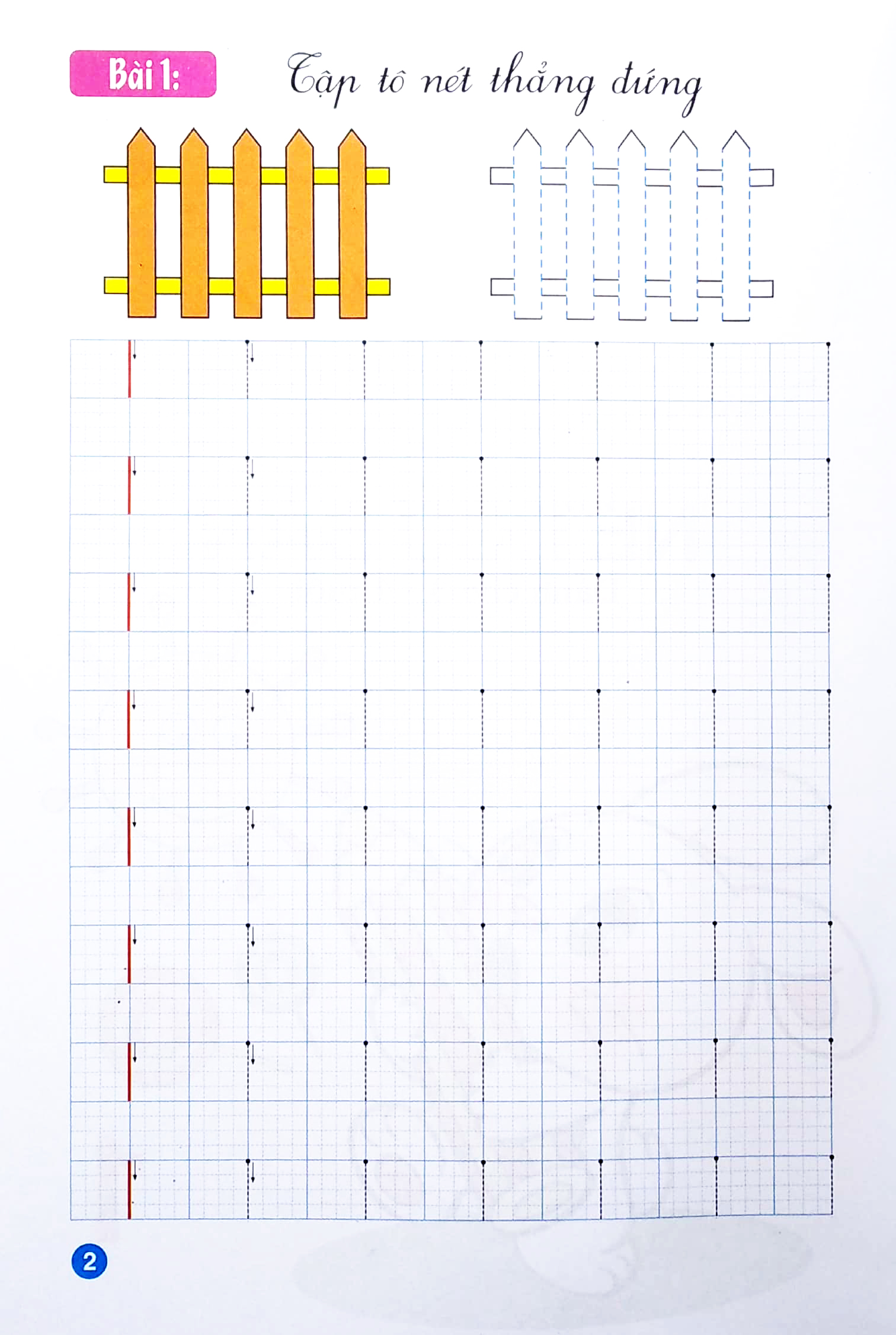 bộ tập tô mẫu giáo - nét cơ bản 1 (dành cho 3-4 tuổi)