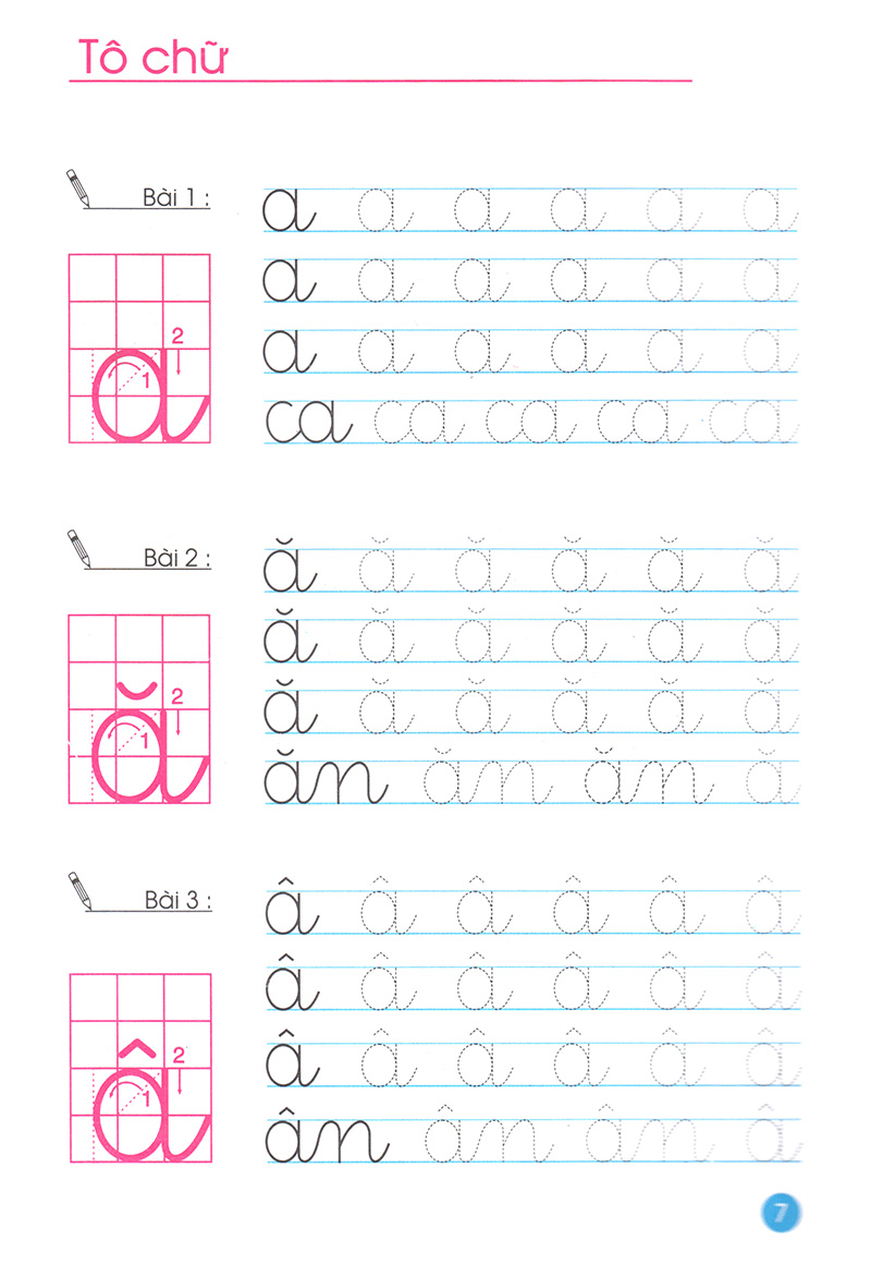 bộ tập tô tập ghép vần - tập 1