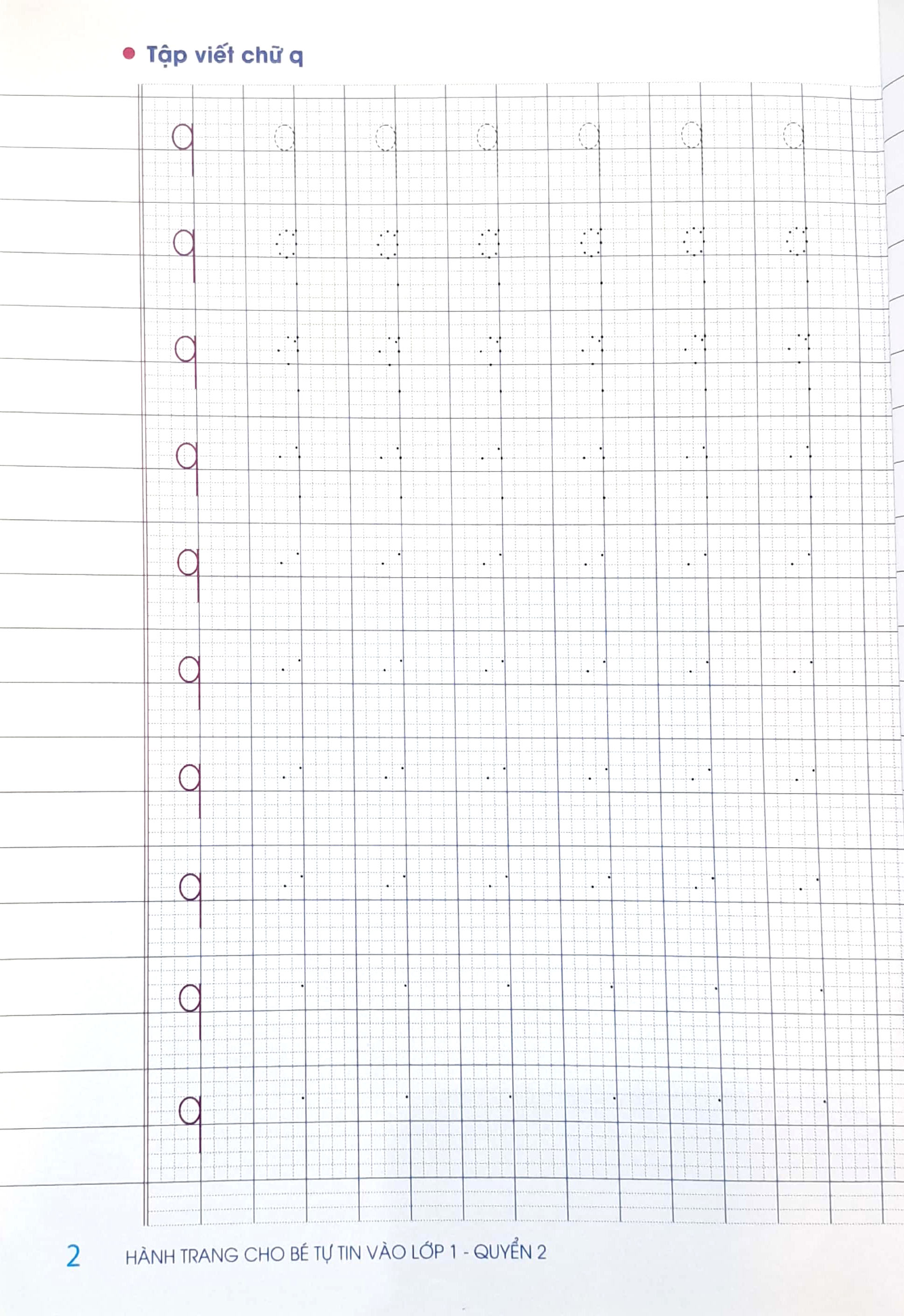 Bộ Tập Tô Tập Viết Chữ - Hành Trang Cho Bé Tự Tin Vào Lớp 1 - Quyển 2