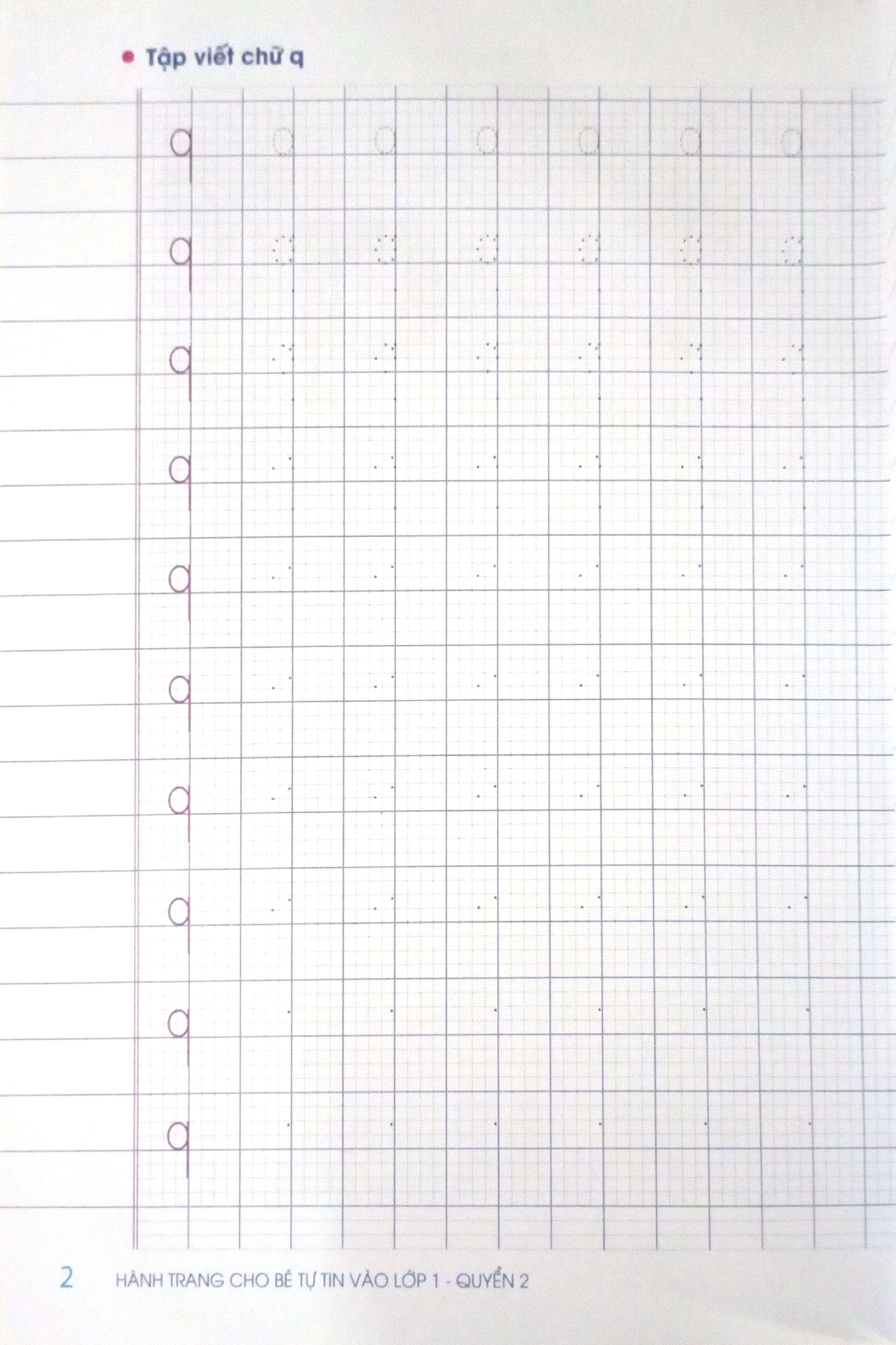 Bộ Tập Tô Tập Viết Chữ - Hành Trang Cho Bé Vào Lớp 1 - Quyển 2