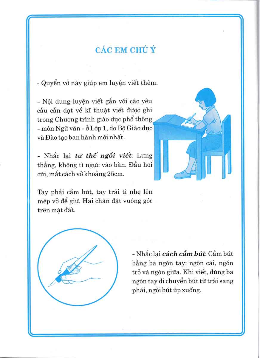 bộ tập viết lớp 1 - tập 1