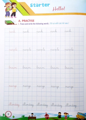 bộ tập viết tiếng anh 2 (biên soạn theo bộ sách family and friends 2)