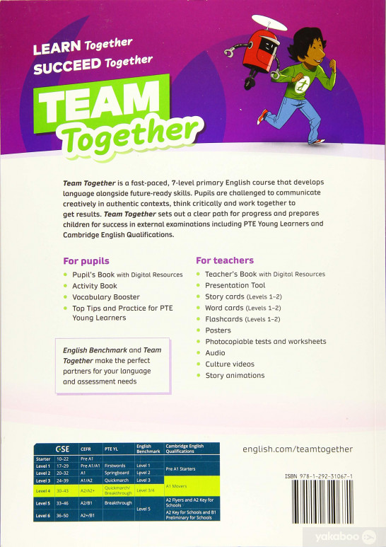 bộ team together pupil's book with digital resources pack level 4