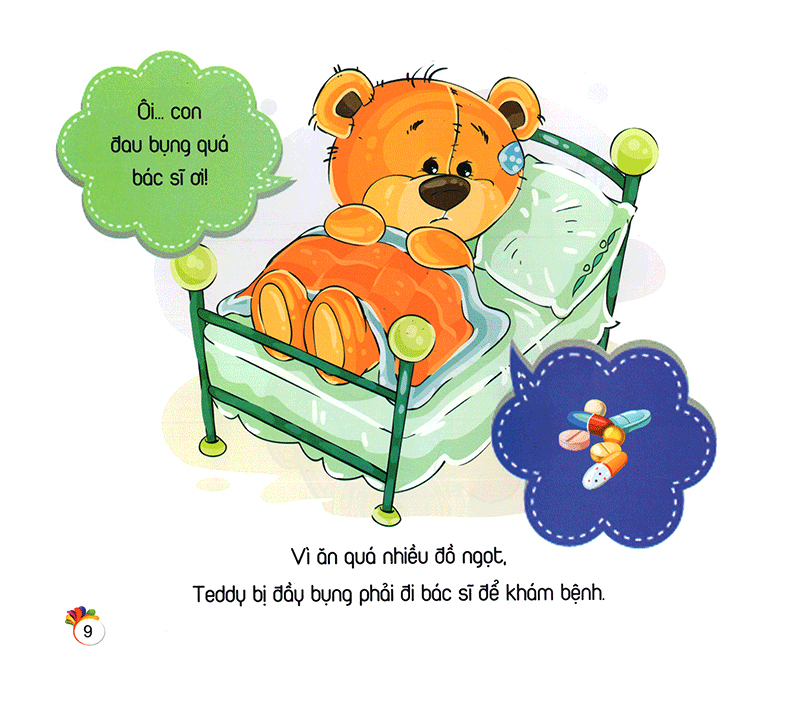 bộ teddy thích ăn kẹo - gấu bông teddy - tập 3