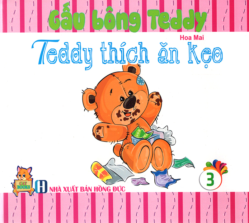 bộ teddy thích ăn kẹo - gấu bông teddy - tập 3