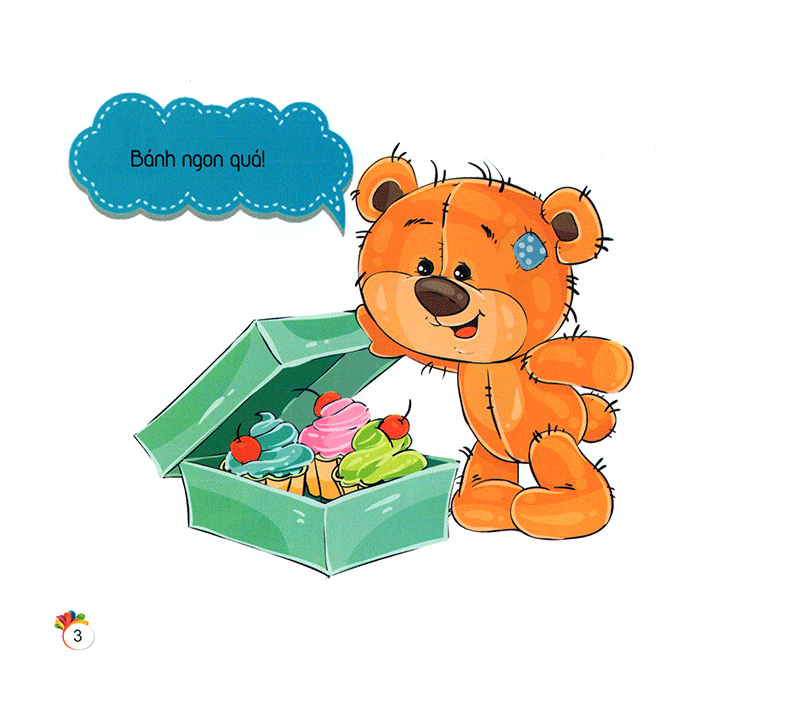 bộ teddy thích ăn kẹo - gấu bông teddy - tập 3