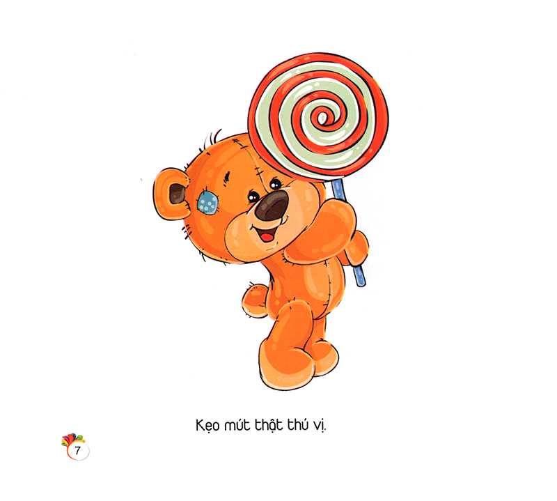 bộ teddy thích ăn kẹo - gấu bông teddy - tập 3