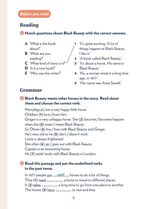 bộ teen eli readers - black beauty - stage 1 a1 - downloadable audio files