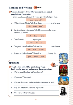 bộ teen eli readers - the canterbury tales - stage 1 a1 - downloadable audio files