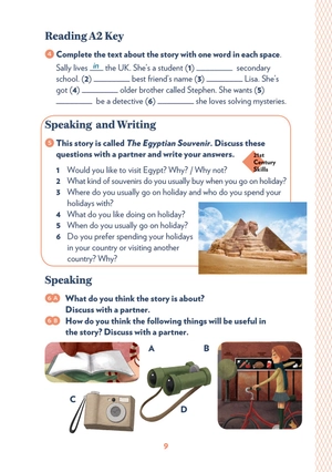 bộ teen eli readers - the egyptian souvenir - stage 2 a2 - downloadable multimedia files