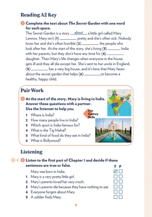 bộ teen eli readers - the secret garden - stage 2 a2 - downloadable audio files