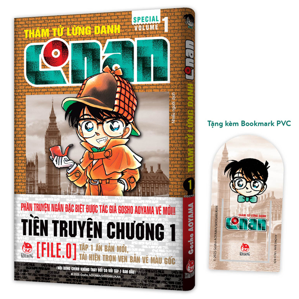 Bo
Tham Tu Lung Danh Conan - Special Volume 1 - Tang Kem Bookmark PVC