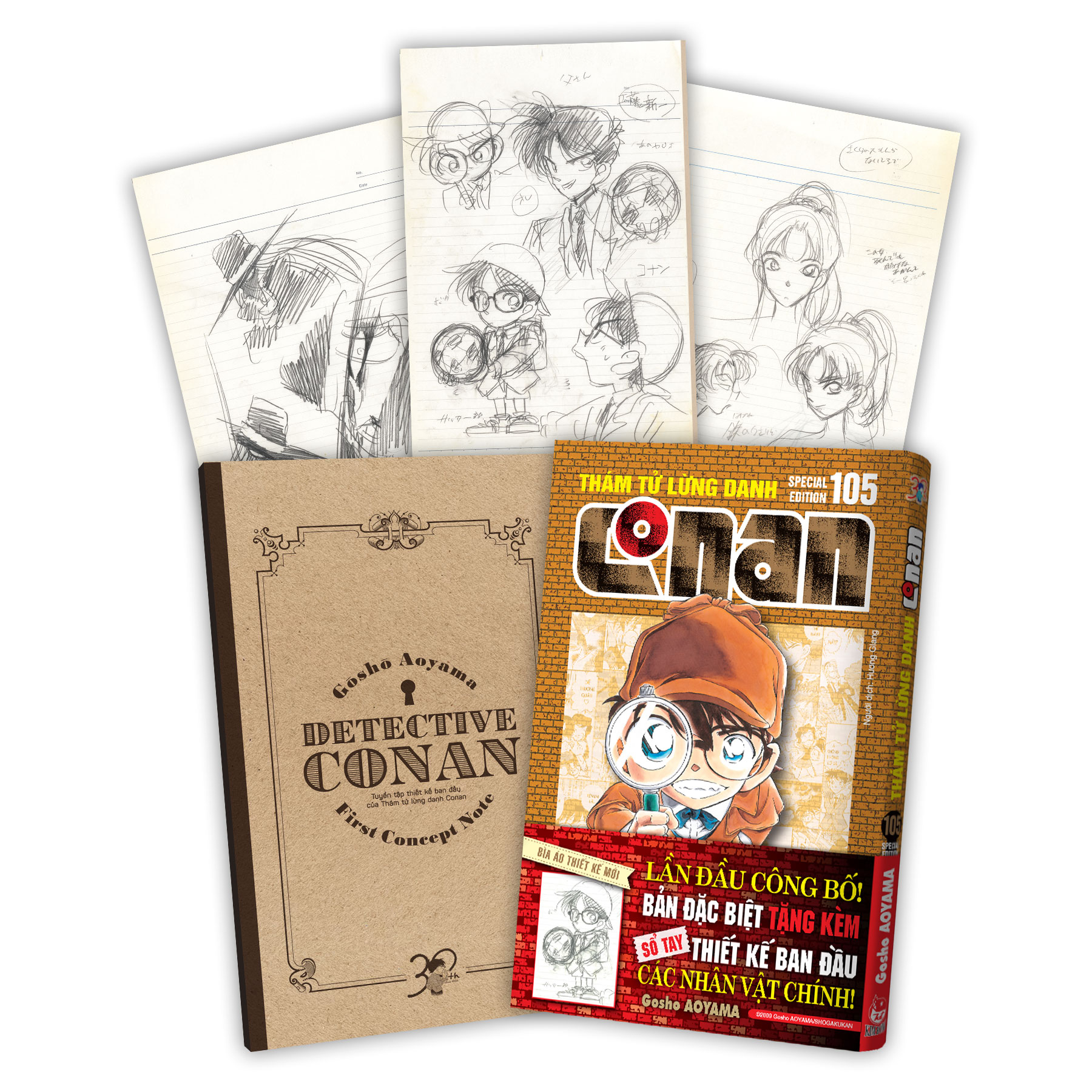 Bo
						
										
										Tham Tu Lung Danh Conan - Tap 105 - Ban Dac Biet - Tang Kem So Tay Thiet Ke Tao Hinh Nhan Vat