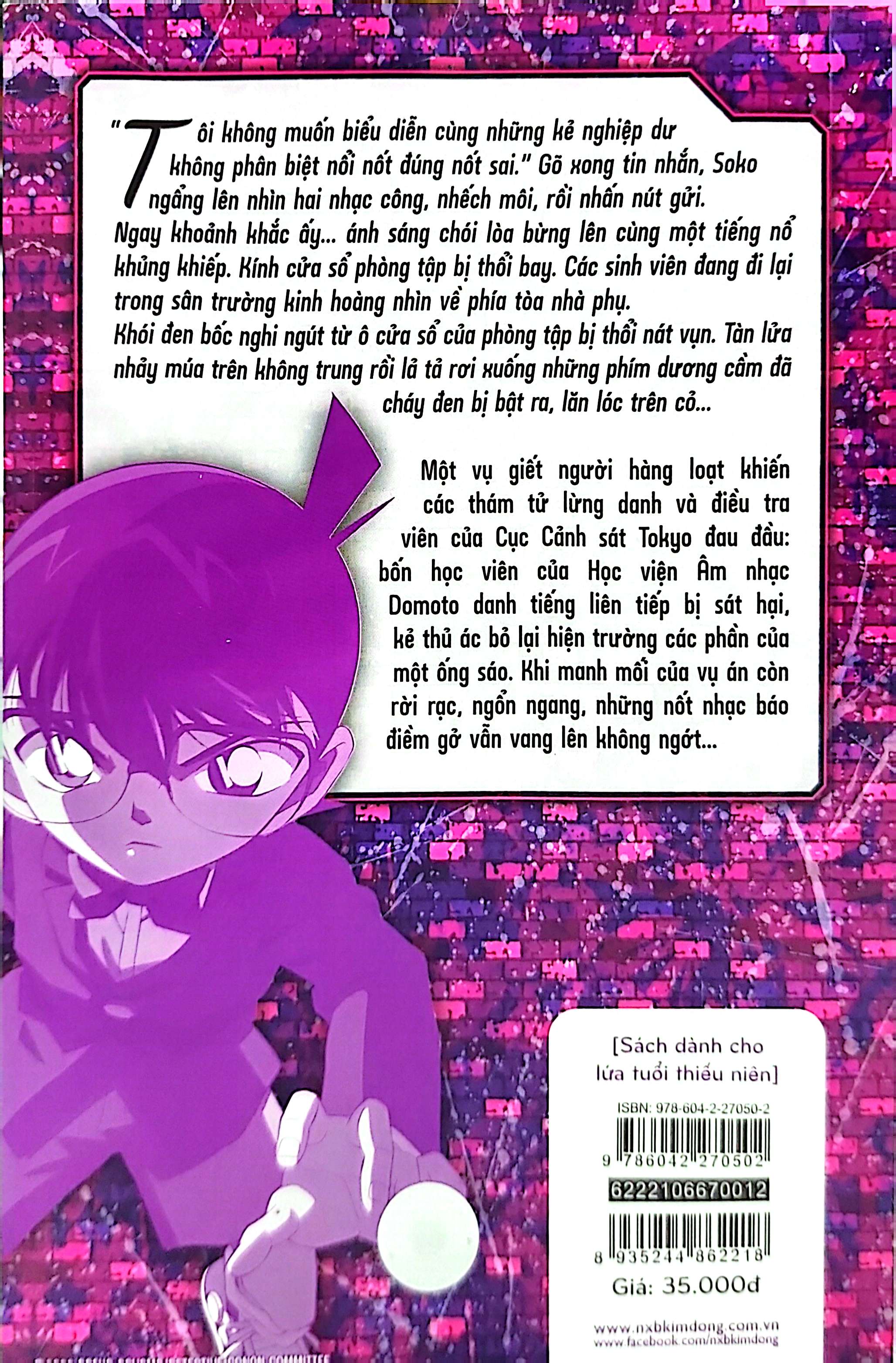 bộ thám tử lừng danh conan - tiểu thuyết - nốt nhạc kinh hoàng