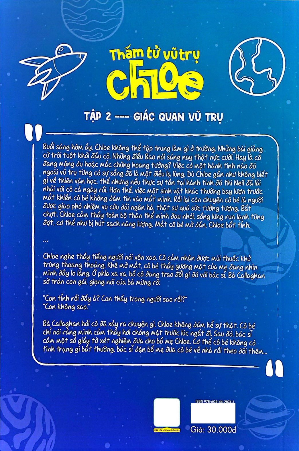 Bo
						
										
										Tham Tu Vu Tru Chloe - Tap 2 - Giac Quan Vu Tru