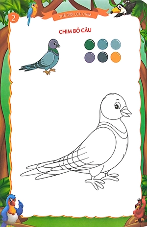 bộ thế giới loài chim - tớ muốn làm họa sĩ