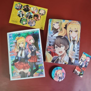 bộ thế giới otome game thật khắc nghiệt với nhân vật quần chúng - tập 5 - bản đặc biệt - tặng kèm bìa độc quyền + sticker + bookmark + huy hiệu