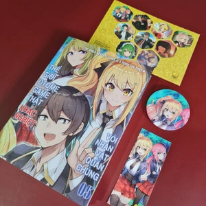 bộ thế giới otome game thật khắc nghiệt với nhân vật quần chúng - tập 5 - bản đặc biệt - tặng kèm bìa độc quyền + sticker + bookmark + huy hiệu