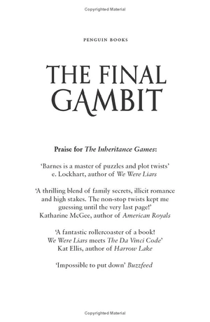 bộ the inheritance games 3: the final gambit