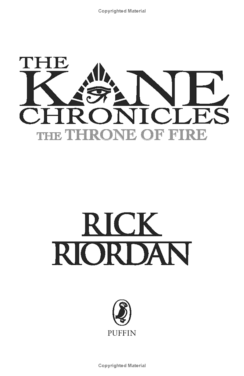 bộ the kane chronicles 2: the throne of fire