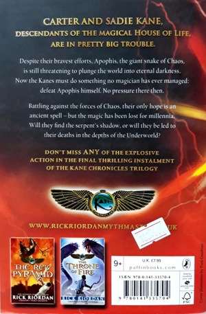 bộ the kane chronicles 3: the serpent's shadow