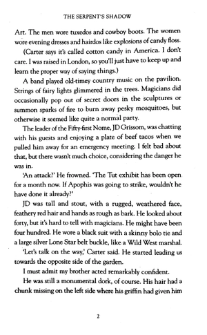 bộ the kane chronicles 3: the serpent's shadow