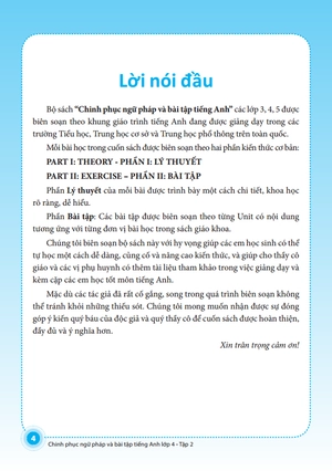bộ the langmaster - chinh phục ngữ pháp và bài tập tiếng anh lớp 4 - tập 2 (tái bản 2021)