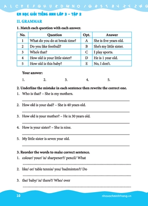 bộ the langmaster - em học giỏi tiếng anh lớp 3 - tập 2 (tái bản 2021)