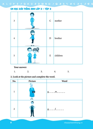bộ the langmaster - em học giỏi tiếng anh lớp 3 - tập 2 (tái bản 2021)