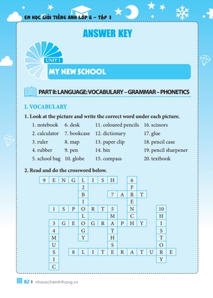 bộ the langmaster - em học giỏi tiếng anh lớp 6 - tập 1 (có đáp án)