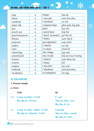 bộ the langmaster - em học giỏi tiếng anh lớp 6 - tập 1 (có đáp án)