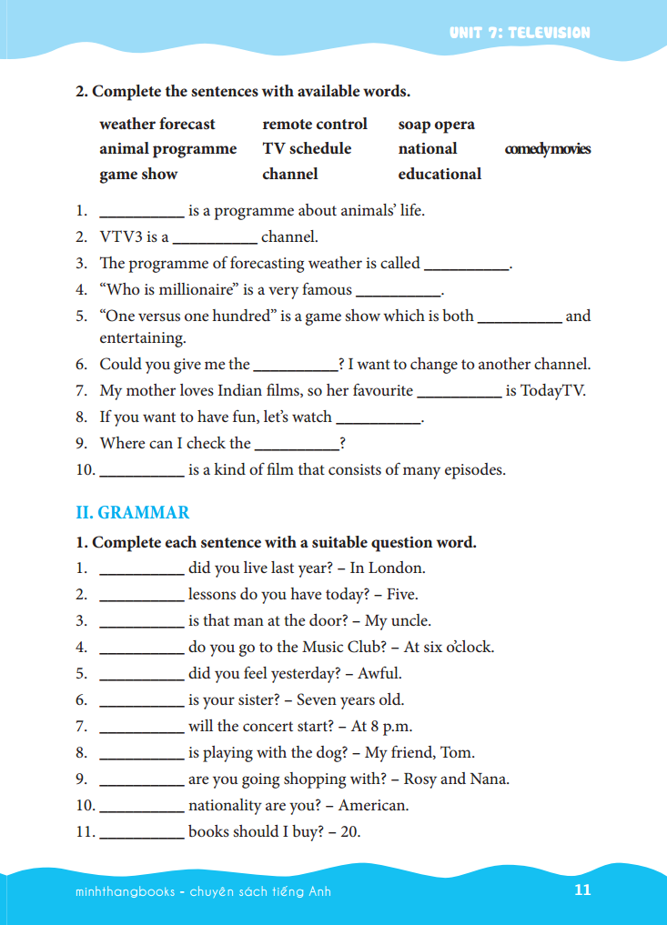 bộ the langmaster - em học giỏi tiếng anh lớp 6 - tập 2 (có đáp án)