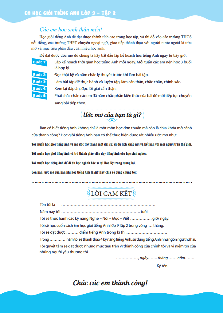 bộ the langmaster - em học giỏi tiếng anh lớp 9 - tập 2 (tái bản 2021)