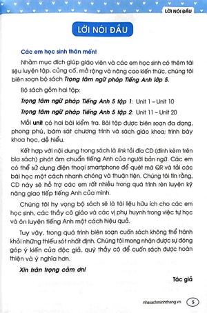 bộ the langmaster - trọng tâm ngữ pháp tiếng anh lớp 5 - tập 2 (tái bản)