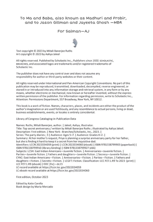 bộ the party diaries 3 - top secret anniversary (a branches book)