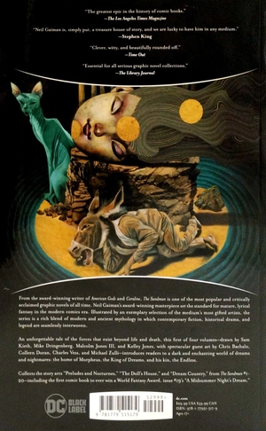 bộ the sandman book 1 - graphic novel: the dc black label