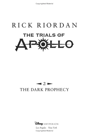 bộ the trials of apollo book 2: the dark prophecy