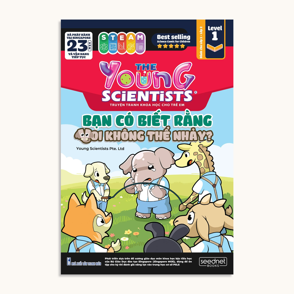 bộ the young scientist - truyện tranh khoa học cho trẻ em - level 1 - tập 1: bạn có biết rằng voi không thể nhảy