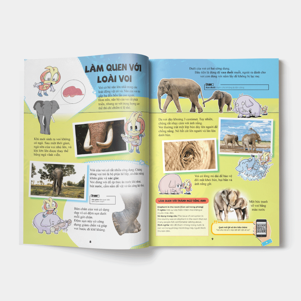 bộ the young scientist - truyện tranh khoa học cho trẻ em - level 1 - tập 1: bạn có biết rằng voi không thể nhảy