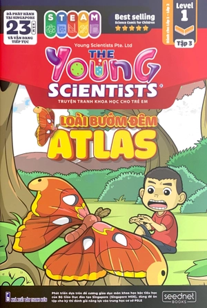 bộ the young scientist - truyện tranh khoa học cho trẻ em - level 1 - tập 3: loài bướm đêm atlas