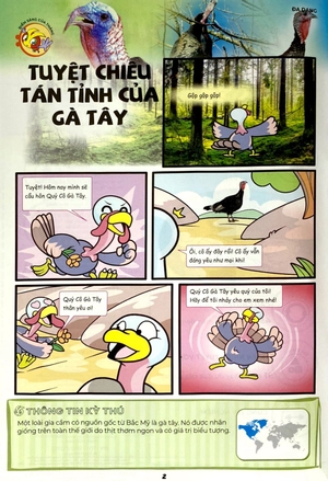 bộ the young scientist - truyện tranh khoa học cho trẻ em - level 1 - tập 5: tuyệt chiêu tán tỉnh của gà tây