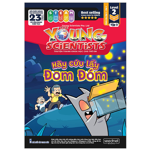 bộ the young scientist - truyện tranh khoa học cho trẻ em - level 2 - tập 3: hãy cứu lấy đom đóm