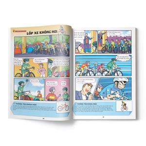 bộ the young scientist - truyện tranh khoa học cho trẻ em - level 3 - tập 1: lốp xe không hơi