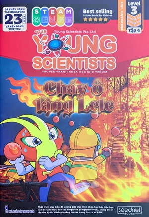 bộ the young scientist - truyện tranh khoa học cho trẻ em - level 3 - tập 4: cháy ở làng lele