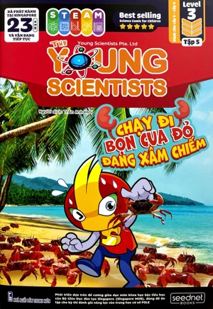 bộ the young scientist - truyện tranh khoa học cho trẻ em - level 3 - tập 5: chạy đi bọn cua đỏ đang xâm chiếm
