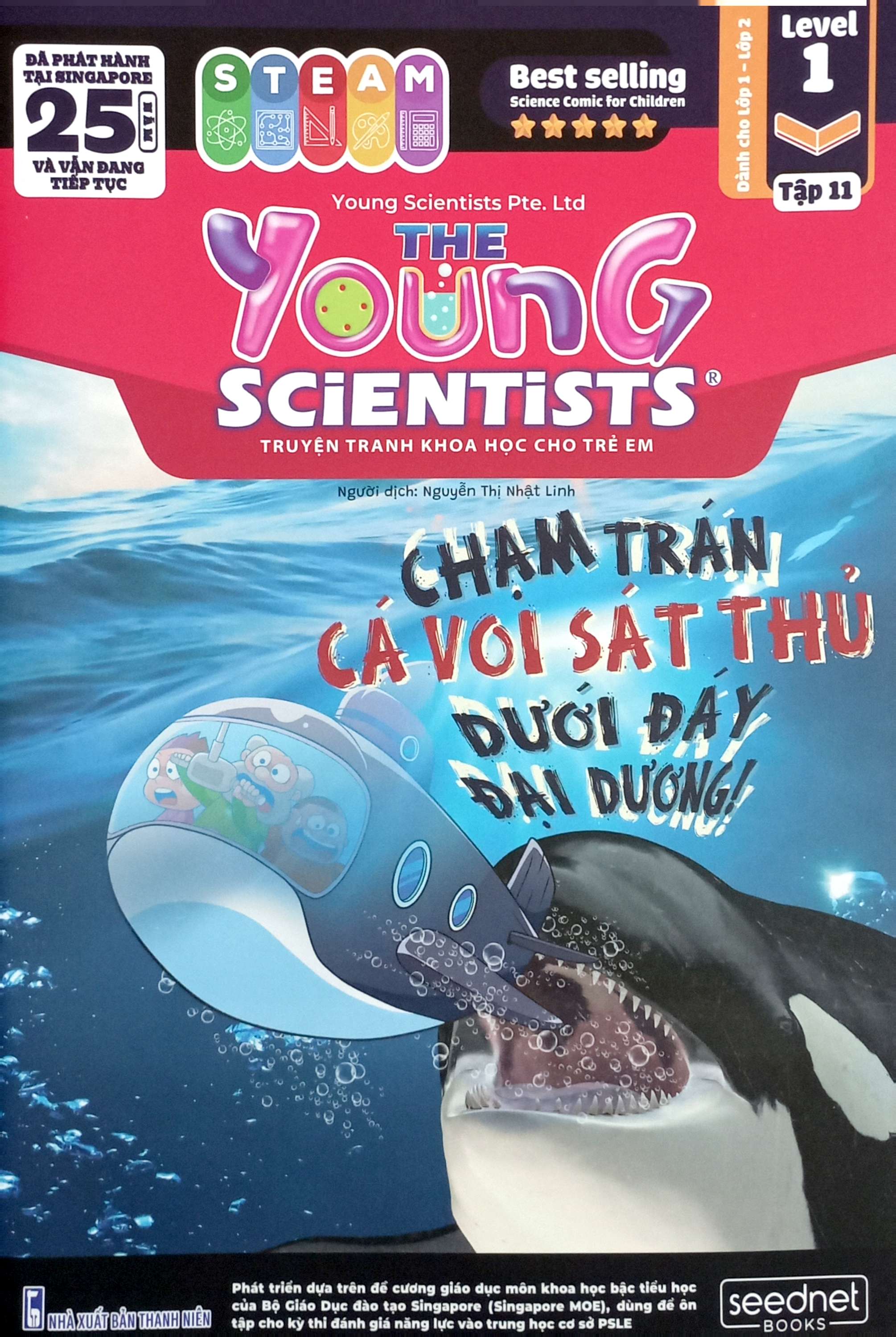 Bo
						
										
										The Young Scientists - Truyen Tranh Khoa Hoc Cho Tre Em - Level 1 - Tap 11 - Cham Tran Ca Voi Sat Thu Duoi Day Dai Duong!