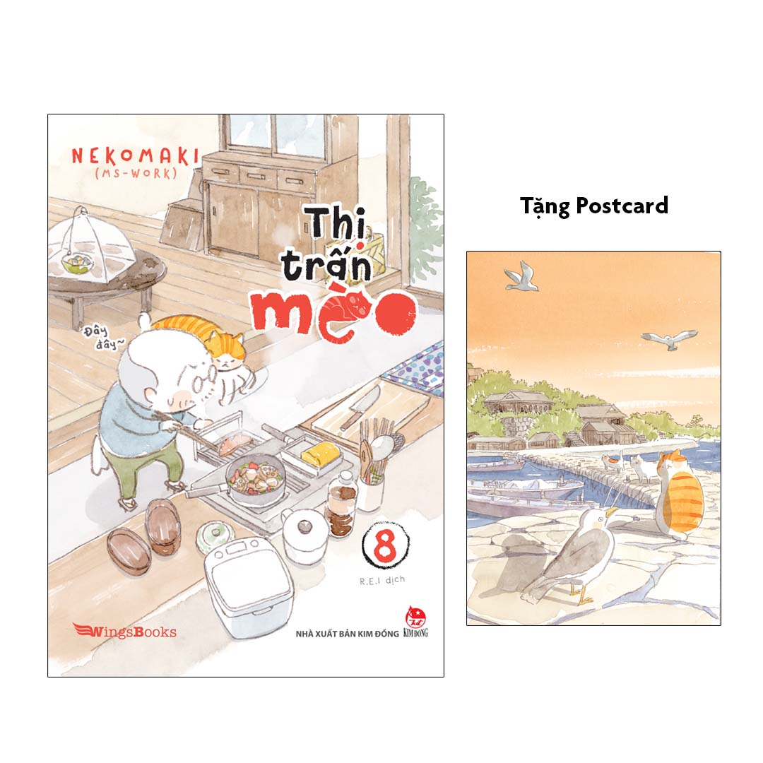 bộ thị trấn mèo - tập 8 - tặng kèm postcard