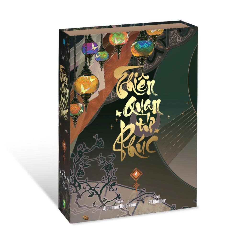 Bộ Thiên Quan Tứ Phúc - Tập 4 - Bản Sưu Tầm - Tặng Kèm 1 Standee Giấy + 1 Set 4 Postcards Kèm Khung Tranh + 1 Sổ Xé + 2 Card Nhân Vật + 1 Pop-Up Card + Box Nam Châm